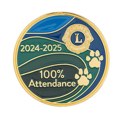 2024～2025年度皆勤賞ピン — ライオンズクラブ国際協会ライオンズ